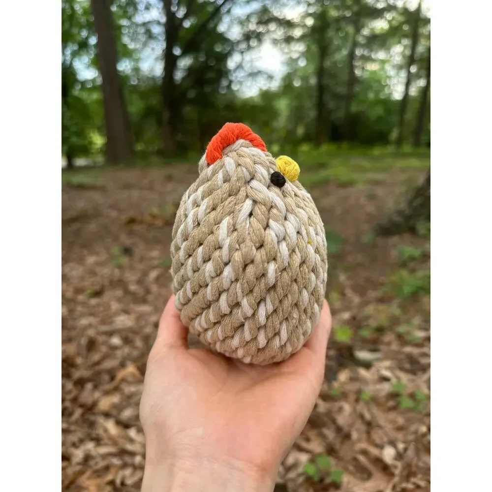 NWT Monli Handcrafted Chicken Rope Toy – Small